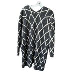 LA VIE 89 size S/M Grey diamond pattern long length cardigan, Gray Size M Photo 1