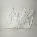 Cynthia Rowley  Women’s White Linen Pants Size Large‎ Loose Wide Leg Boho Beach Photo 12