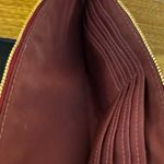 Coach Signature Wristlet in Brown and Red Photo 7