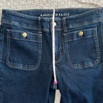 American Eagle AE Next Level Stretch Low Rise Kick Bootcut Jean Patch Pockets Size 12 Short Photo 9