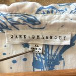 Jane and Delancey Blue/White Bistro Print Button Down Shirt Size XL Photo 2