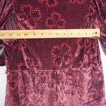 Free People NEW  Rosaline Jumpsuit velvet floral print,‎ XS Photo 12