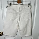 Mother Cotton White High Rise Bermuda Frayed The Undercover Knee Fray Shorts 27 Photo 4