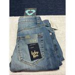 Indigo Rein  High Rise * Crop * Raw Hem * distressed jeans Sz 1 NWT ￼ Photo 1