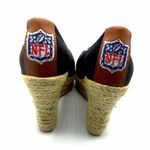 NFL  Titans Team Black & Brown Leather Wedges Photo 4