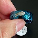 Blue stainless steel buffalo bills ring size 10 Photo 0