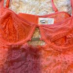 Aerie  Coral Unlined Lace Bodysuit Photo 3