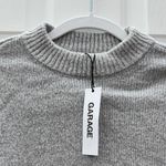 Garage Heather Gray Crew Neck CROP Sweater Photo 1