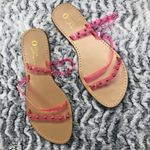 Olivia Jaymes New Without Box  Neon Pink Jelly Sandals Slide-On Flip Flops Photo 1