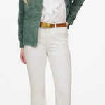 Madewell  Pure White Mid-Rise Kick Out Crop Jeans Size‎ 27 Photo 0