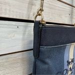 Coach Kitt Messenger Crossbody Bag Horse & Carriage Logo Stripe Navy F11979 Photo 5