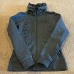 Lululemon Women’s Grey Glitter Cuddle Up Jacket/Sweatshirt Zip-up, Size 8 Photo 0