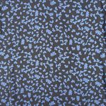 Lush Clothing Lush Shirt Medium Blue Micro Floral Flower Michelle Tie Back Blouse Boho Peasant Photo 4