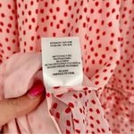 Jonathan Simkhai Silk Ruffle Polka Dot‎ Blouse Small Pink Red Dressy Valentine Photo 9