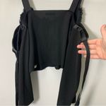 ZARA  Cold Shoulder Crop Top Lace Dress With Sleeves Photo 11