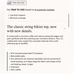 J.Crew  Lettuce-trim bikini top in gingham Photo 1