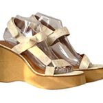 Lucky Brand  Demmia Daisy Boho Platform Wedge Sandal US 10 EUR 42 Spring Photo 0