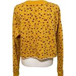 Colsie NWOT Gold Yellow Maroon Ditsy Floral Long Sleeve Sweatshirt Top Sweater New Photo 1