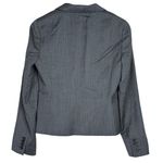 J.Crew Super 120s Pinstripe Blazer Coat LongSleeve Single Breasted 6 Grey Blue Photo 13