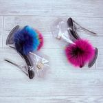 Cape Robbin Dolls kill  night of my life fluffy clear platform heels size 8 Photo 1