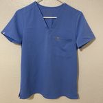 FIGS V Neck Short Sleeve Scrub Top Blue Size XS Photo 0