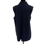 Marled by United Clothing Double Breasted Knit Sleeveless Rayon Blend Vest Black Size L Photo 3