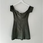 LIONESS  Win Some Lose Some Ruched Mini Dress in Moss Green XS Photo 2