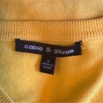 Cable & Gauge Mustard Yellow Knit Button Cardigan Sweater Textured Small S Photo 6