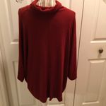 Bobeau  Deep Red Light Sweater Top with Batwing Sleeves Photo 3