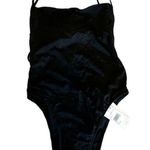 Good American NWT Black Barely There One-Piece Swimsuit Strappy Stretch - Size 3 Photo 0