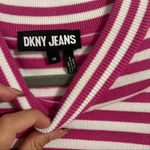 DKNY  Pink and White Striped Top Photo 2