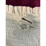 AMERICAN EAGLE Smocked Crop Top Size Large L White COQUETTE COTTAGE FEMININE Photo 2