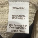 E & M  Cream Knit Sweater with Button Accents. Size S NWT Photo 4
