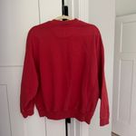 ANINE BING  Sport Red Jaci Sweatshirt Pullover Photo 5