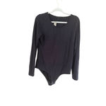 J.Crew  Black Long Sleeve Bodysuit Women's Size Large Photo 1