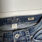 Silver Jeans Womens Eden Flare 30" Medium Wash Low Rise Y2K Western Thick Stitch Photo 1