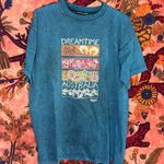 Dreamtime Australia Marble Graphic Tee Blue Size L Photo 0