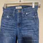Madewell  Slim straight Jeans womens 23 distressed torn knees stretch raw hem Photo 1