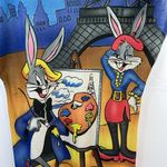 Vintage 1985 Looney Tunes Night Shirt Warner Bros Bugs Bunny France Jodie Arden Size L Photo 2