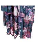 Lane Bryant Abstract Floral Green Maxi Party Dress Size 20 Photo 4