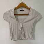 Bershka White Crop Top Photo 0