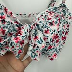 Xhilaration Floral Ruffle Coquette Bikini Top Size Large Photo 2