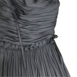 AQUA ‎ Black Ruched Strappy Midi Dress Tiered Halter Maxi Cocktail Party Size XL Photo 7