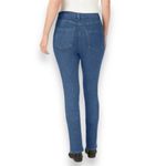 Woman Within  Premium Straight-Leg Jean Medium Stonewash Sanded 14W Photo 2