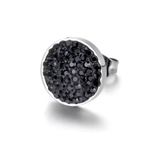 Boutique Black Crystal Druzy Earrings | Gold Filled Photo 6