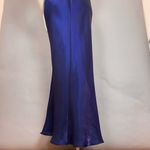 Vintage 90s Zum Zum Prom Dress Formal Gown Empire Waist Lattice Rhinestone Y2K Blue Size undefined Photo 9