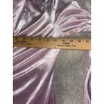 Free People Free People Shayla Mini Dress Womens L Button Up Ruched Velvet Pink/purple Photo 8