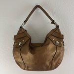 Vintage Y2K Metallic Copper Brown Studded Slouchy Hobo Shoulder Bag Photo 0
