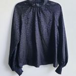 VICI Leopard Long Sleeve Keyhole Blouse Photo 0