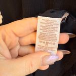 Free People  Austin Black Swing Mini Dress with White Embroidery size XS Photo 9